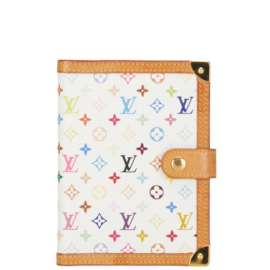 Louis Vuitton Multicolor nda PM Handbook Cover 6 s R20896 White Brown PVC Leather  Louis Vuitton