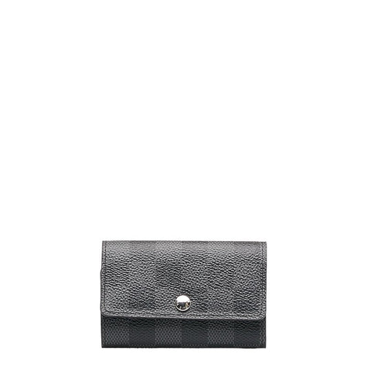 Louis Vuitton Graphite Multicle 6 Keycase N62662 Black PVC Leather  Louis Vuitton