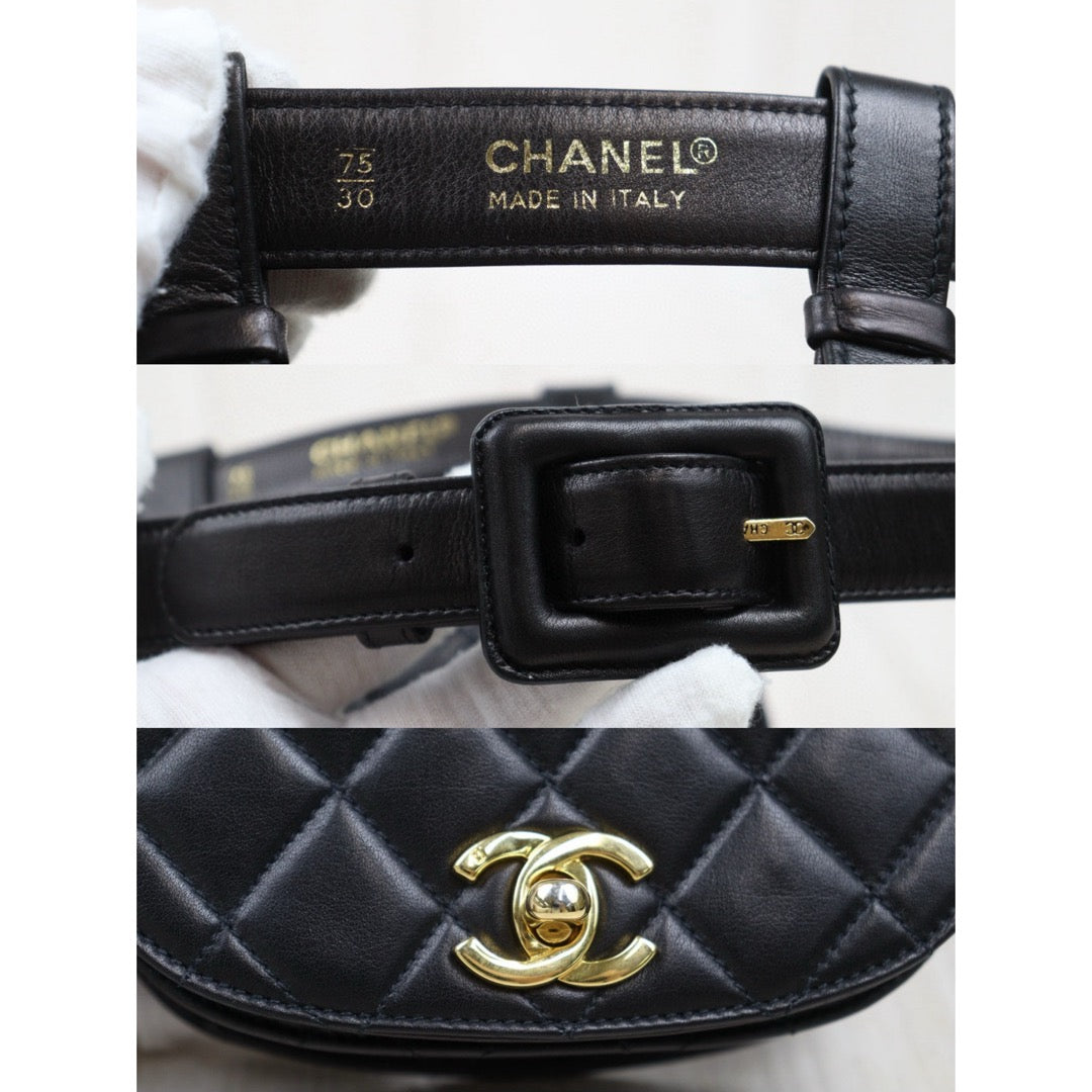Rank A ｜ CHANEL  Matrasse Lambskin Waist Bag ｜P25051609