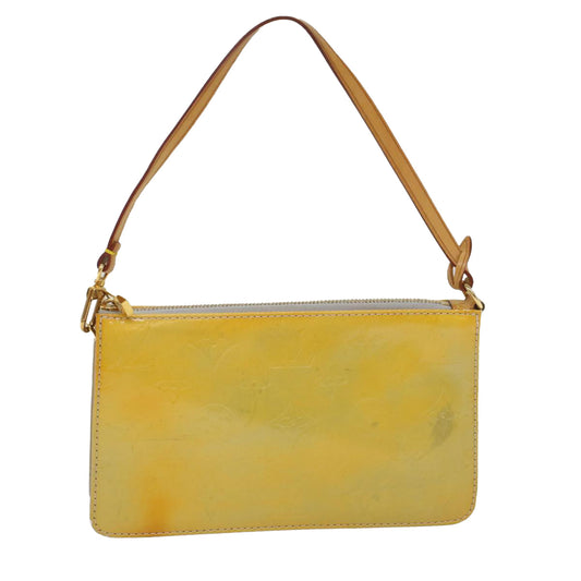 LOUIS VUITTON Monogram Vernis Lexington Accessory Pouch Gris M91056 Auth 55140