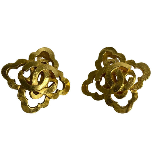 CHANEL Earring Gold Plated gold