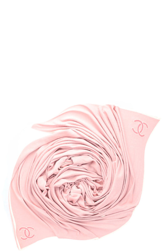 CHANEL CC Scarf Silk Rosa