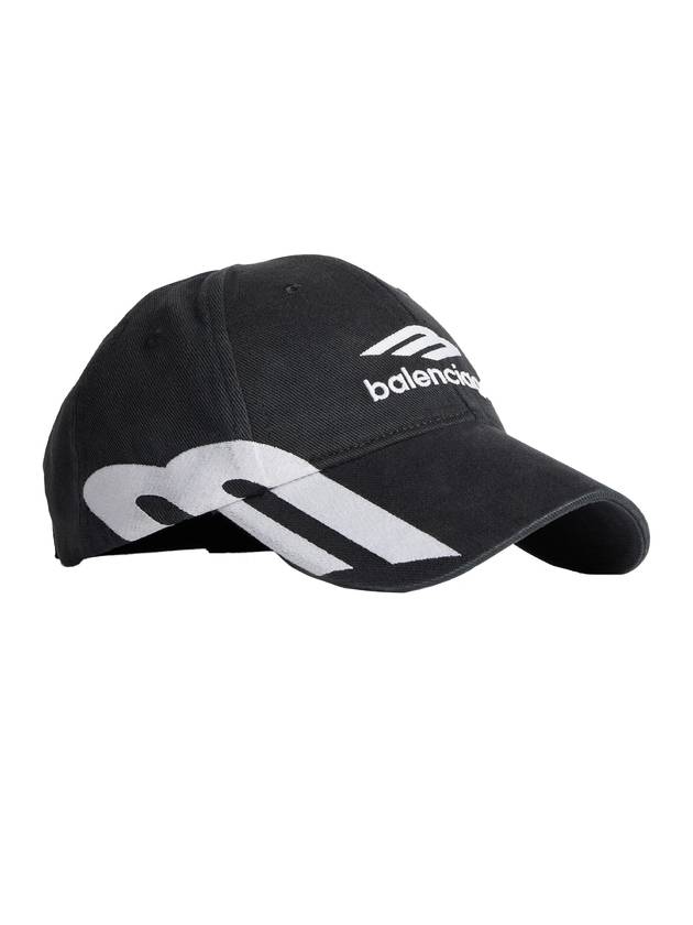 Luxury Balenciaga  3B Sports Icon Ball Cap Black