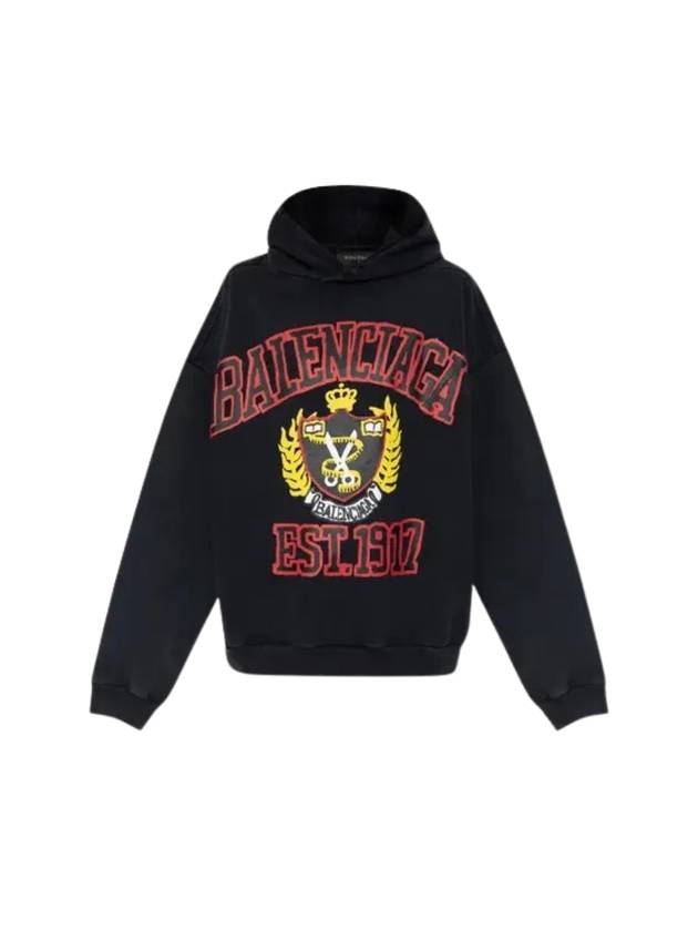 Luxury Balenciaga  DIY College Medium Fit Hoodie Black