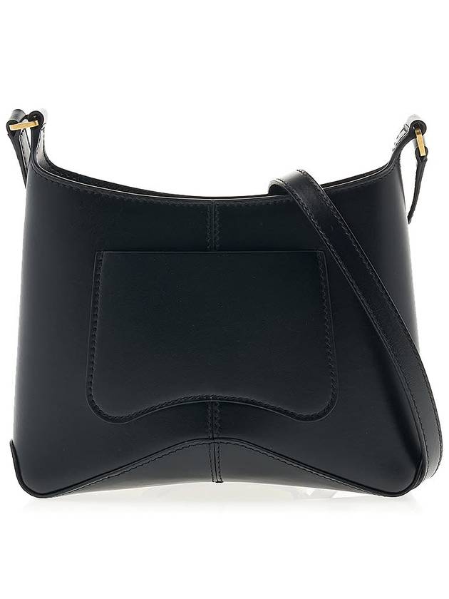 Luxury Balenciaga  Double B Logo Hobo Shoulder Bag Black