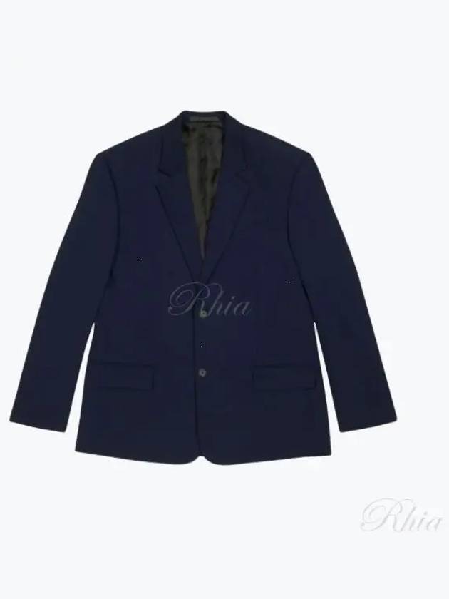 Luxury Balenciaga  Regular Tailored Jacket Navy