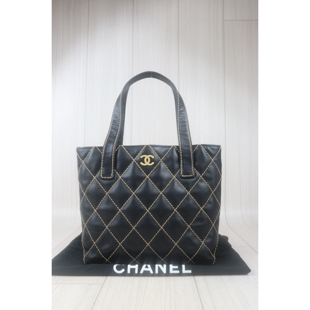 Good ( Rank AB)｜ CHANEL Calf Leather Hand Bag Made In 2002～2003Year｜VT25030112