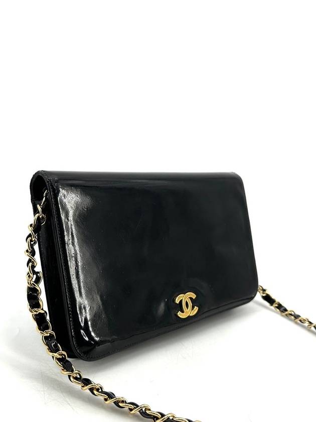 Patent woc mini bag shoulder Chanel