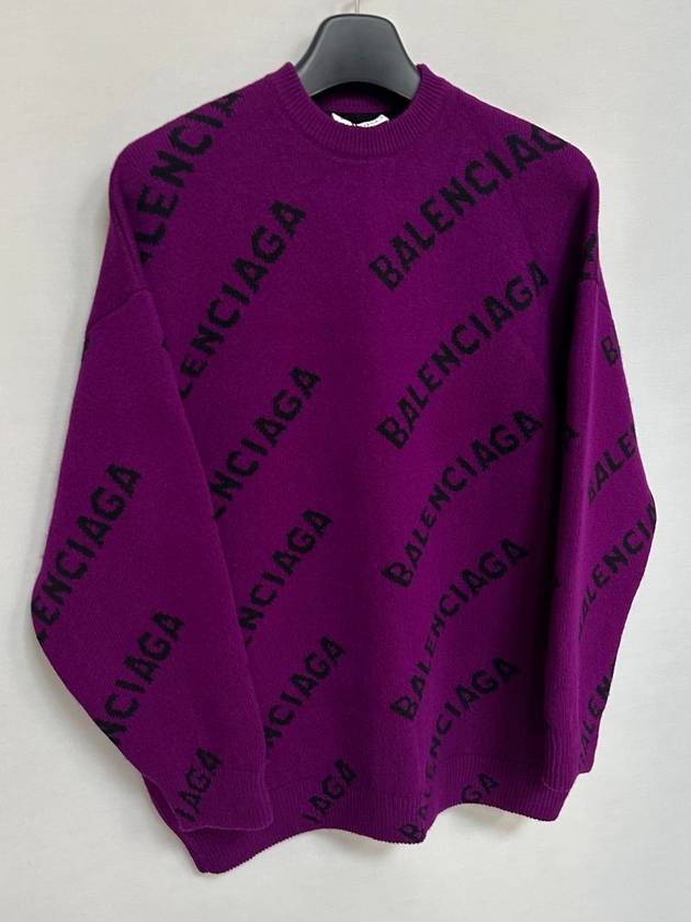 Luxury Balenciaga  Logo over knit sweater 110