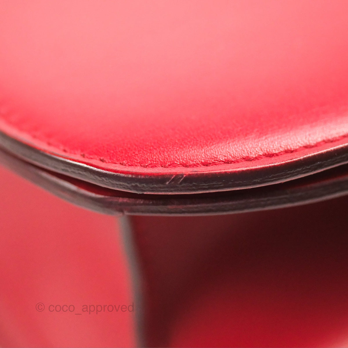 Celine Medium Classic Box Flap Red Calfskin