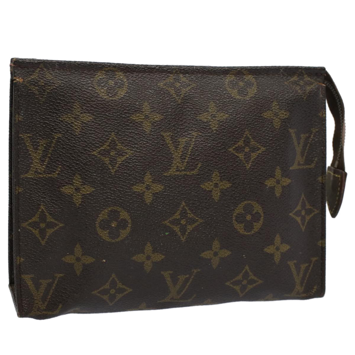 LOUIS VUITTON Monogram Poche Toilette 19 Pouch M47544 LV Auth 56426