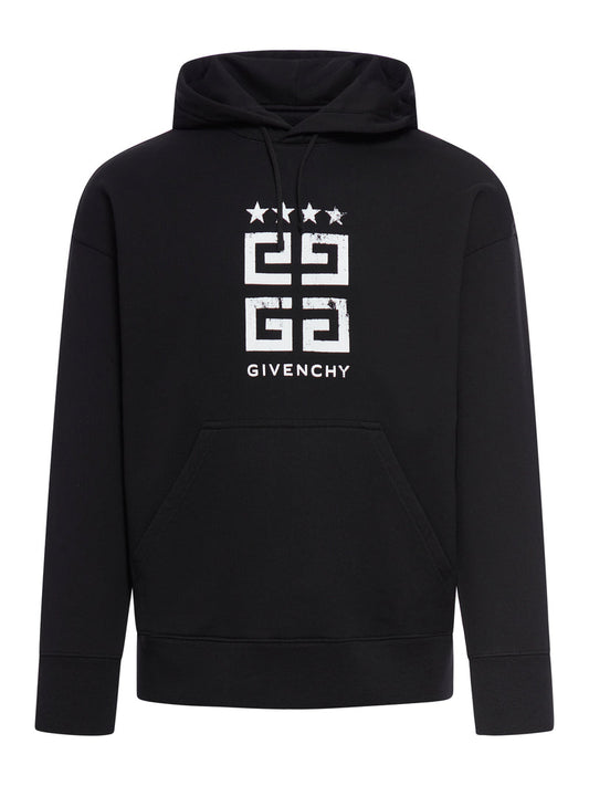 Givenchy Men Black Cotton Sweatshirt