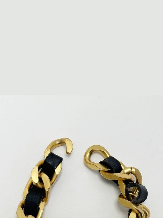 Initial Black Gold Chain Bracelet 4VCHA19600 Chanel