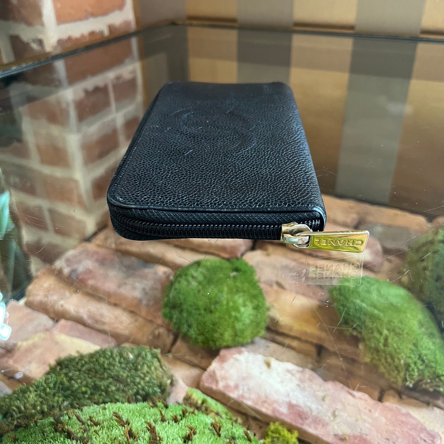 CHANEL Timeless Long Black Caviar Wallet