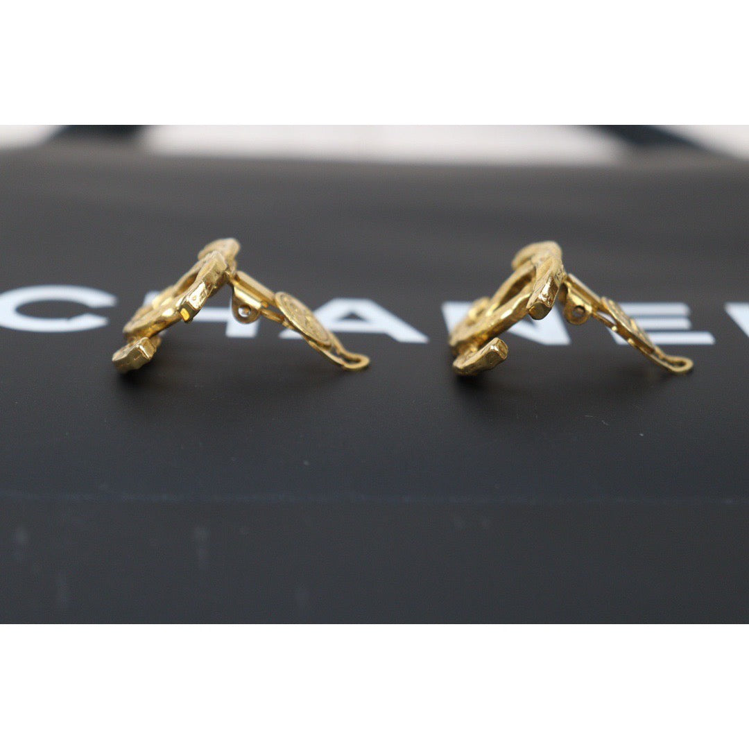 Very Good ( Rank A) ｜CHANEL COCO Earrings 18k Gold Plated ｜24061104