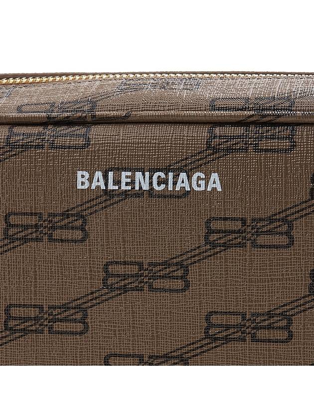Luxury Balenciaga  Monogram Logo Camera Cross Bag Beige