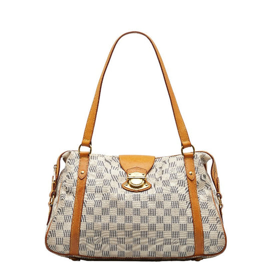 LOUIS VUITTON Louis Vuitton Damière Azur N42220 Handbag PVC/Laser White  Vintage