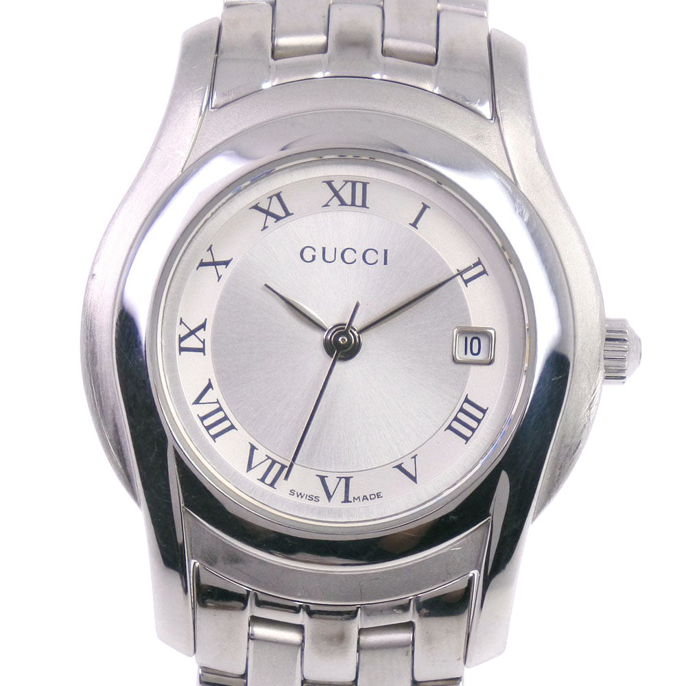 GUCCI Watches Quartz 5500L Stainless Steel Silver Silver dial Women Used