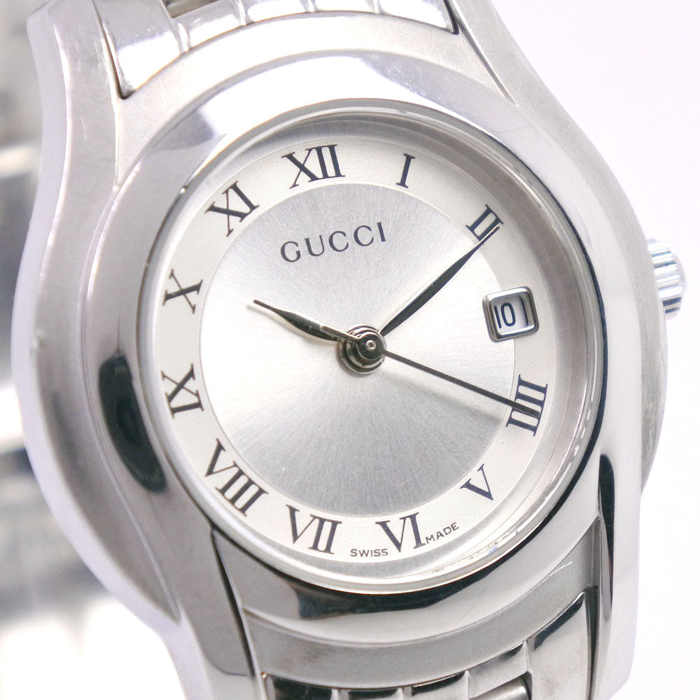 GUCCI Watches Quartz 5500L Stainless Steel Silver Silver dial Women Used