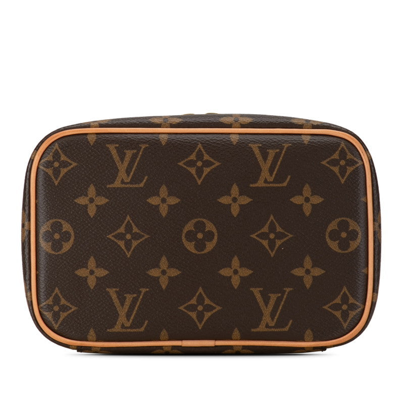 Louis Vuitton Monogram Nice Mini Vanity Bag M44495 Brown PVC Leather  Louis Vuitton