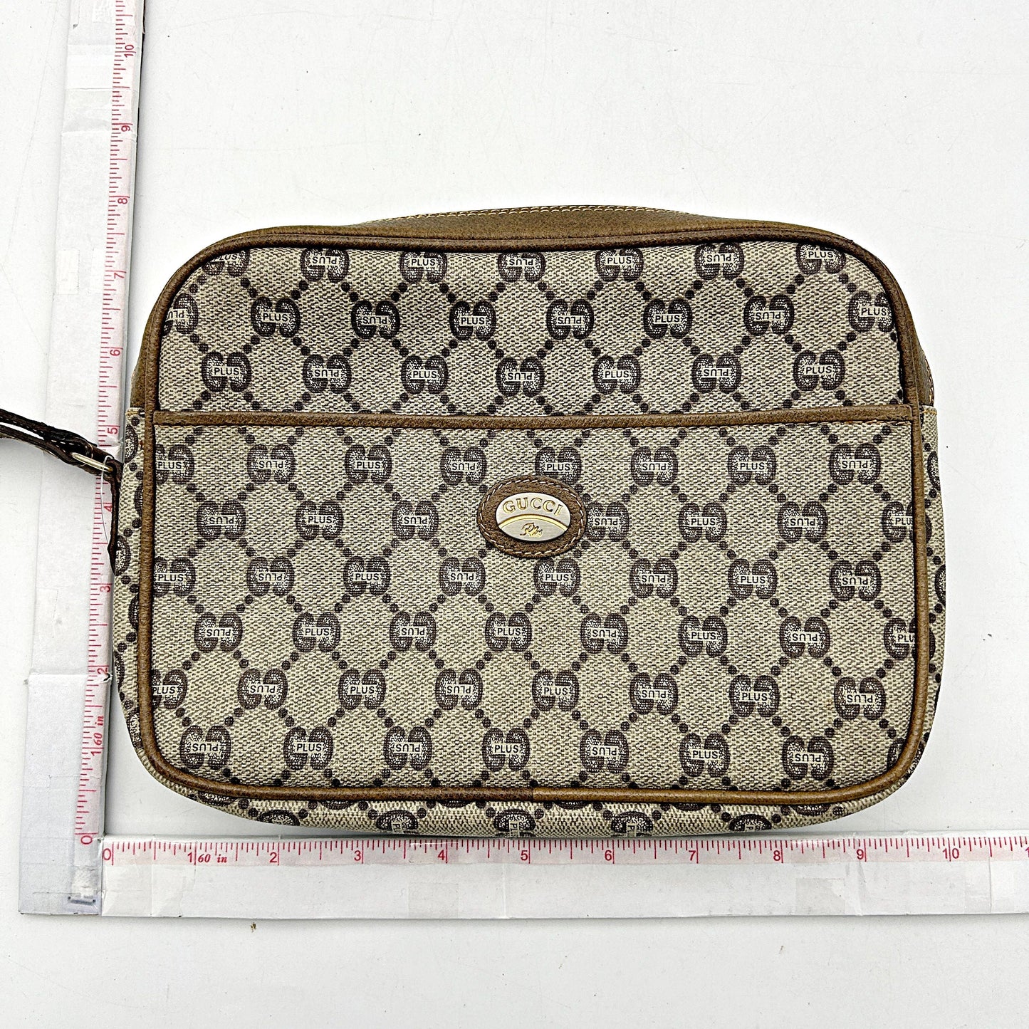 Gucci Sherry Line GG Shoulder Bag Brown Cloth gubs
