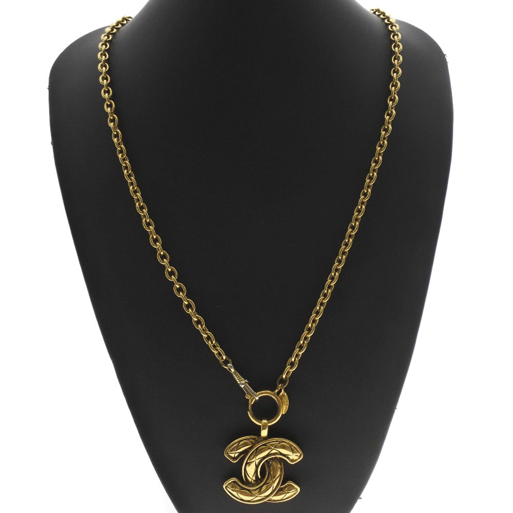 Chanel Coco Mark Matelasse Necklace