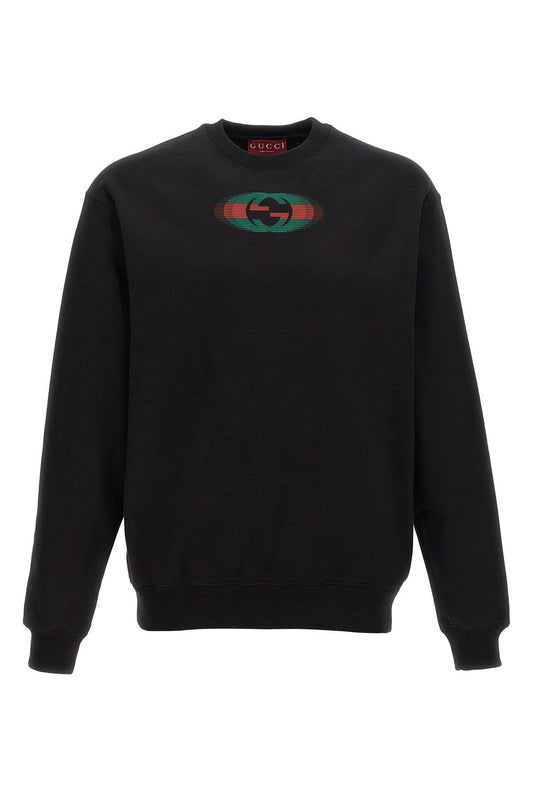 Gucci Men Logo Print Sweatshirt