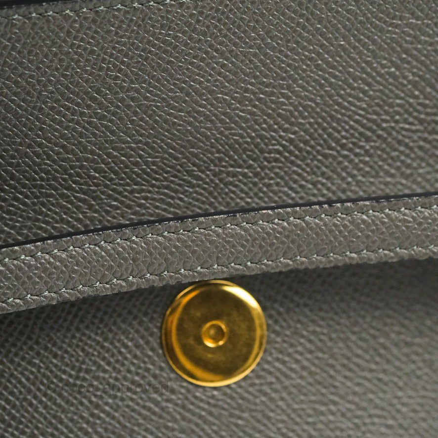 Celine Nano Belt Bag Grey Grained Calfskin Gold Hardware