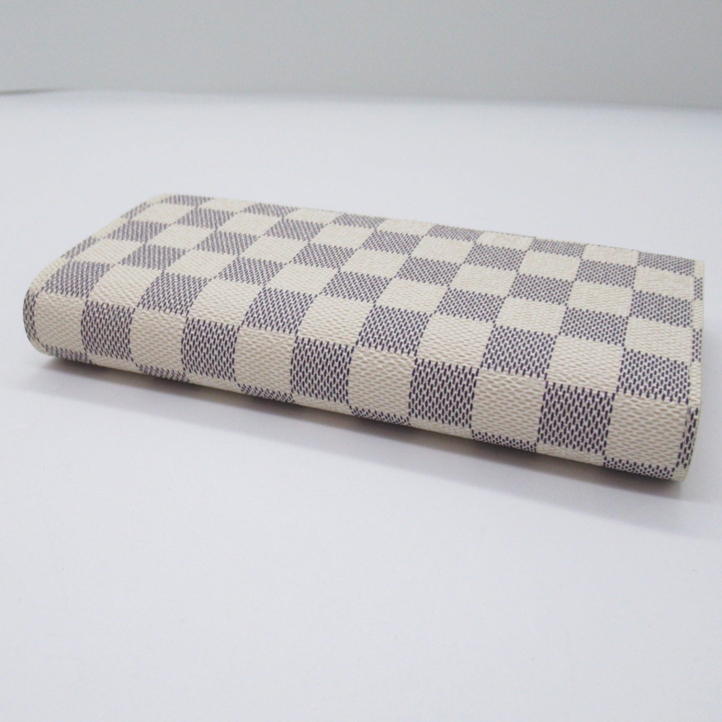 Louis Vuitton Portefolio International Three Fold Wallet Wallet PVC Coated Canvas Damier Azur  Ivory N61732