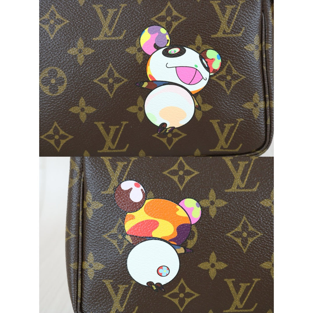 Very Good ( Rank A)｜ LV Takashi Murakam Panda Monogram Pochette Accessoires ｜B25011009