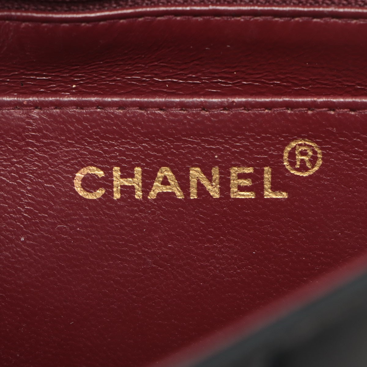 Chanel Matrasse  Single Flap Single Chain Bag Diamond Flap Black Gold  2nd
