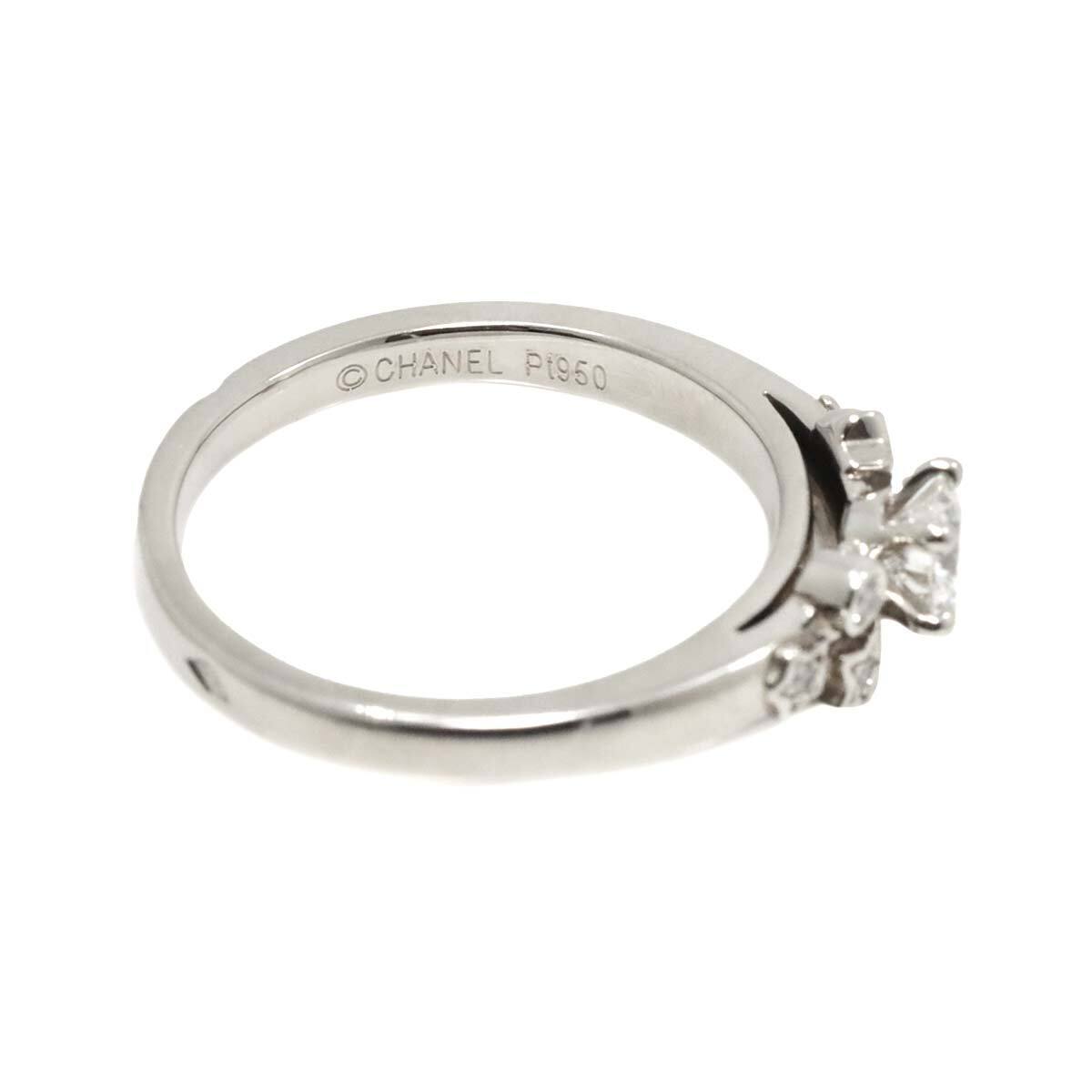 CHANEL COMETE Diamond 0.27ct E/VVS1/EX Ring Pt size49 4.75-5(US) 90256671
