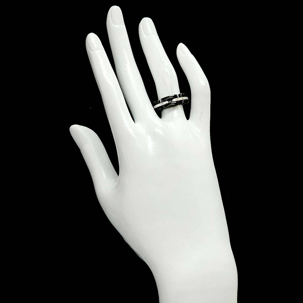 CHANEL ULTRA Ring Black Ceramic 18K WG 750 Size54 6.25-6.5(US) 90250380
