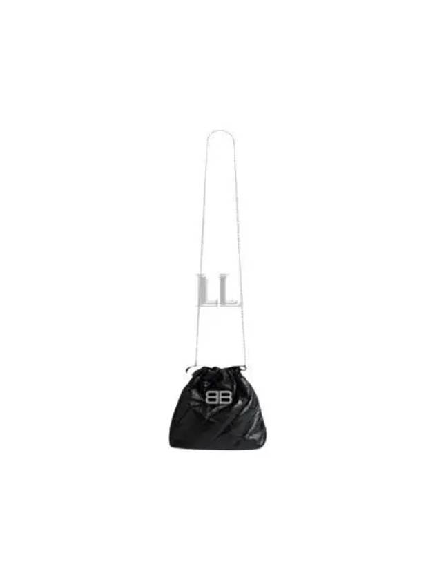 Luxury Balenciaga  Extra Small Crush Tote Bag Black