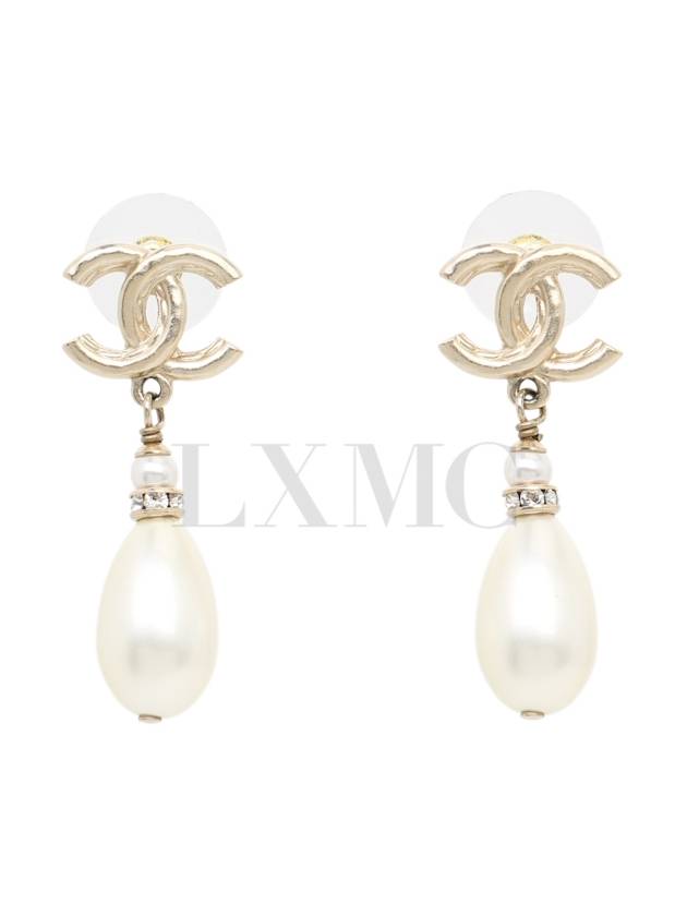 Pearl Earrings Showline CC Logo AB8513 Chanel
