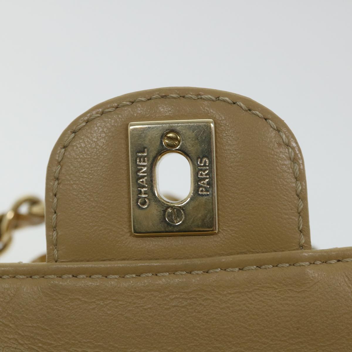 Top Quality Chanel Matelasse Chain Shoulder Bag Patent leather Yellow CC Auth 58350A
