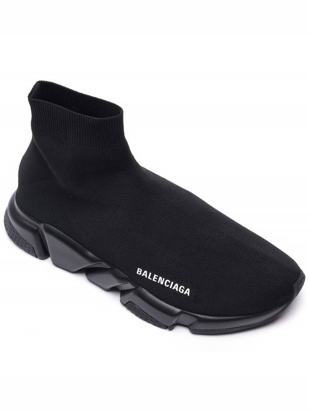 Luxury Balenciaga  Men's Speed Recycle Knit High-Top Sneakers Black