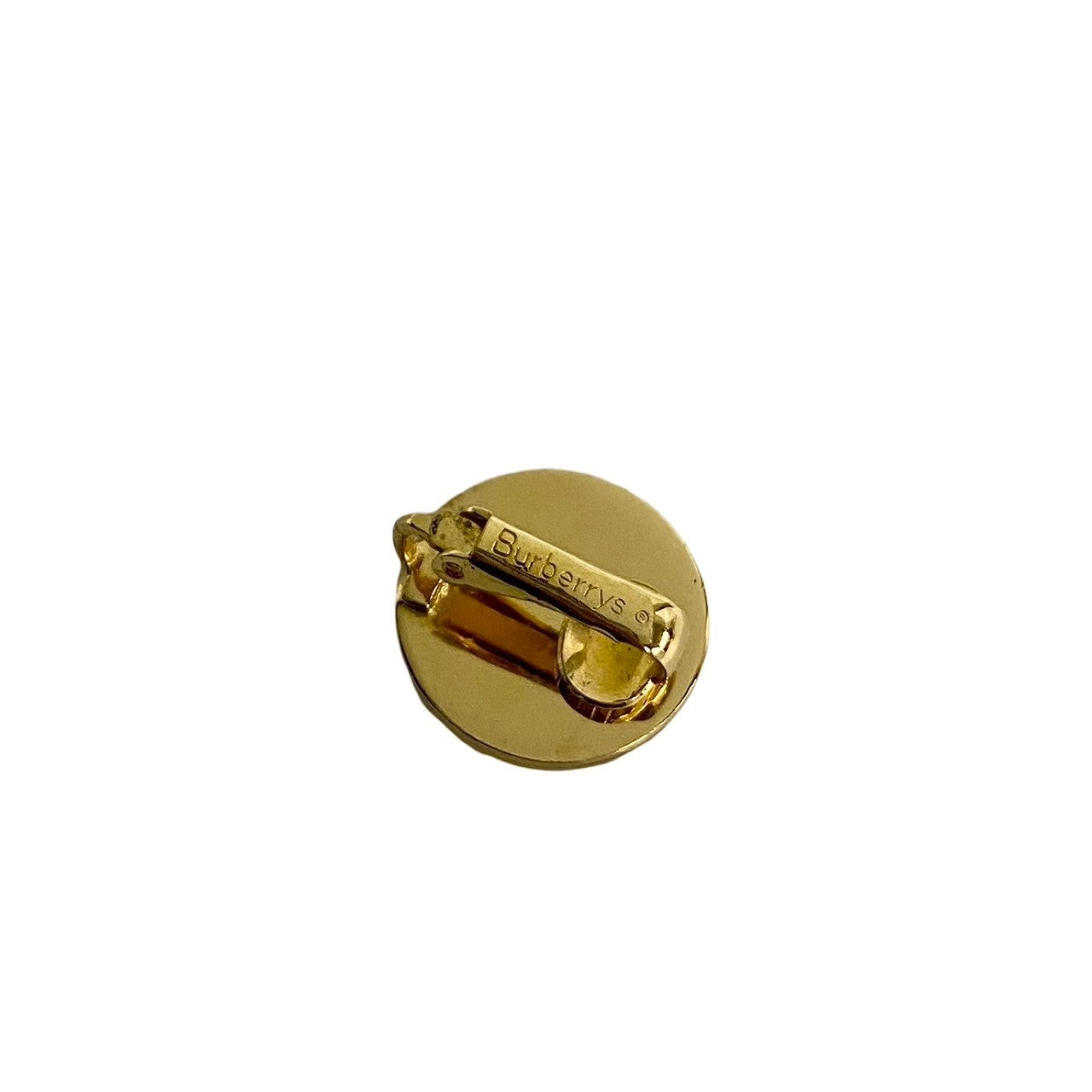 Burberry Shadow Horse Logo Button Motif Earrings