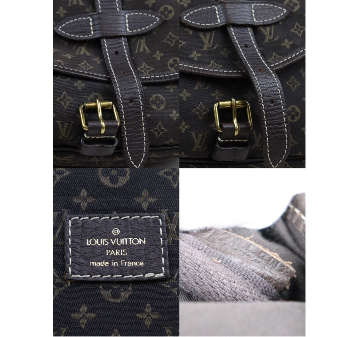 Rank A ｜LV Monogram Mini Run Saumur  Shoulder Bag Canvas Leather Brown｜24032610