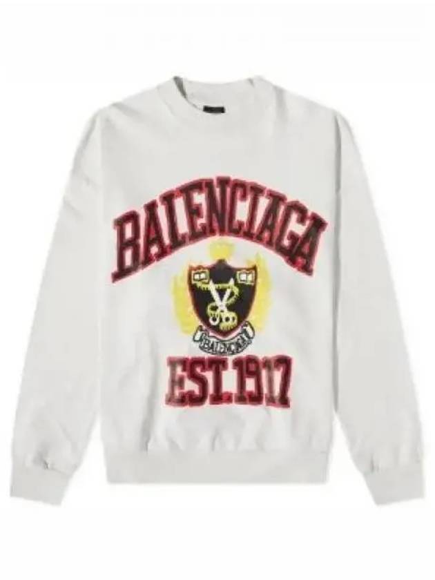 Luxury Balenciaga  Graphic Printing Sweatshirt White