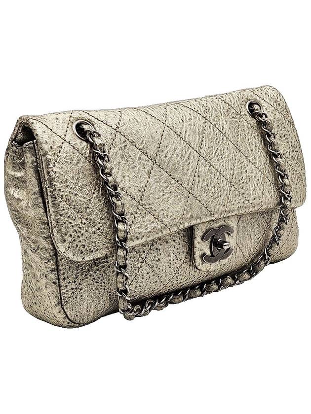 Chanel Metallic Gold Vintage CC Chain Flap Shoulder Bag 11th Chanel
