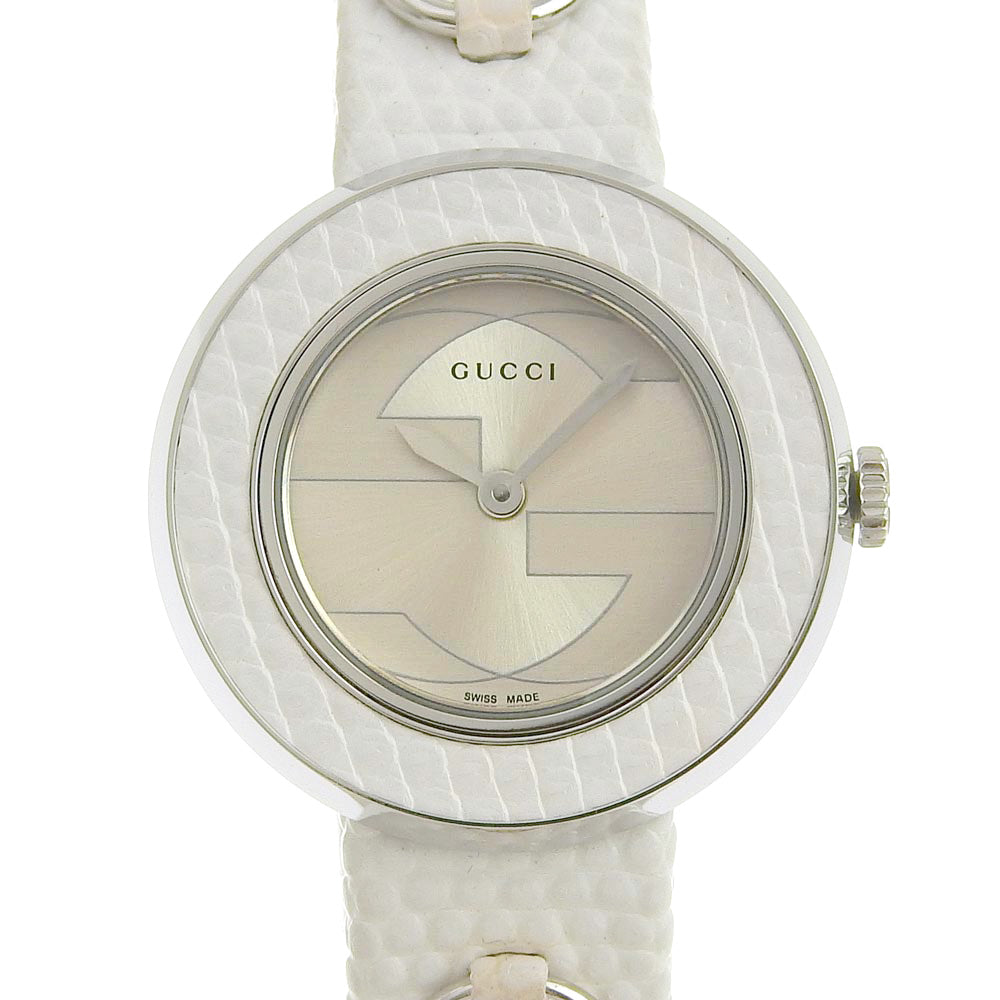 GUCCI Watches Quartz 129.5 Stainless Steel Silver U play Silver dial Women Used