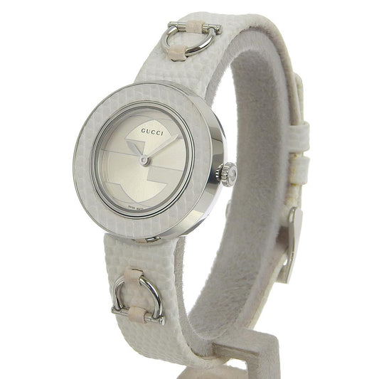 GUCCI Watches Quartz 129.5 Stainless Steel Silver U play Silver dial Women Used