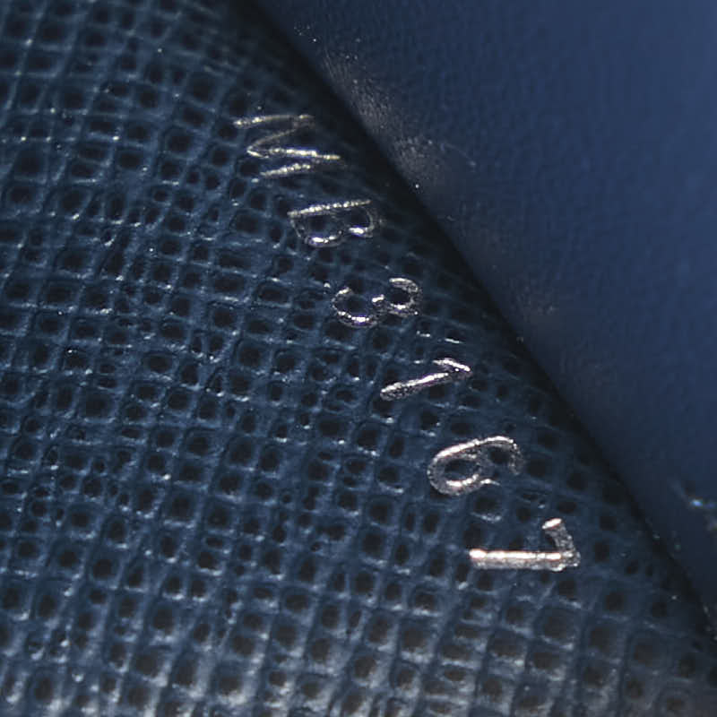 Louis Vuitton Taiga Portefolio Braza Long Wallet M30502 Navy Leather Mens Louis Vuitton