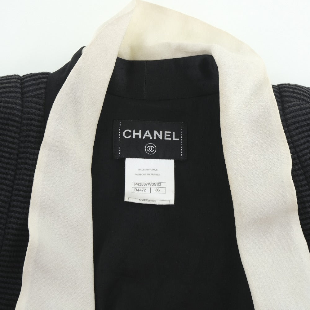 CHANEL one piece Cotton, Silk black 36