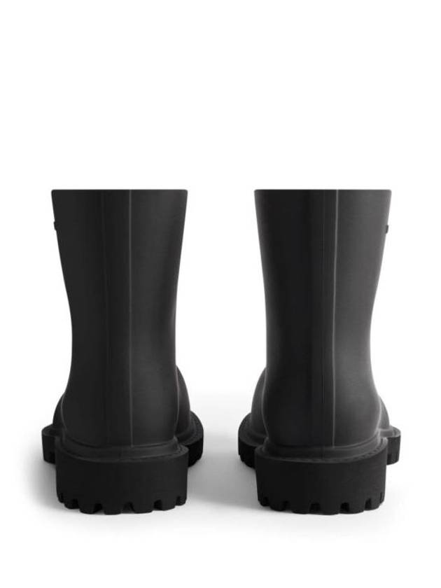 Luxury Balenciaga  Steroid Rain Boots Black