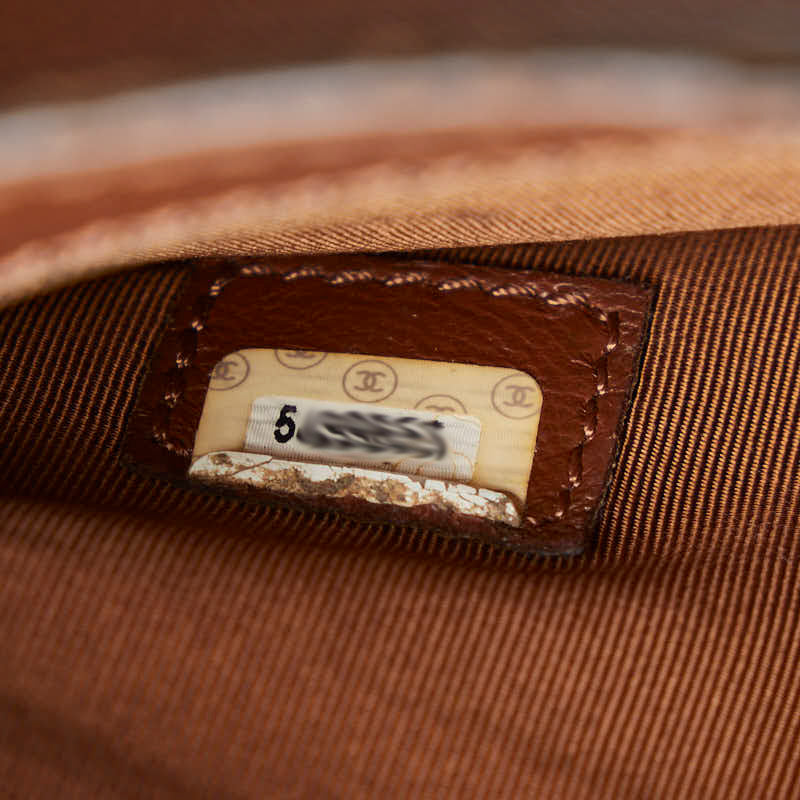 CHANEL Tote bag leather brown ladies