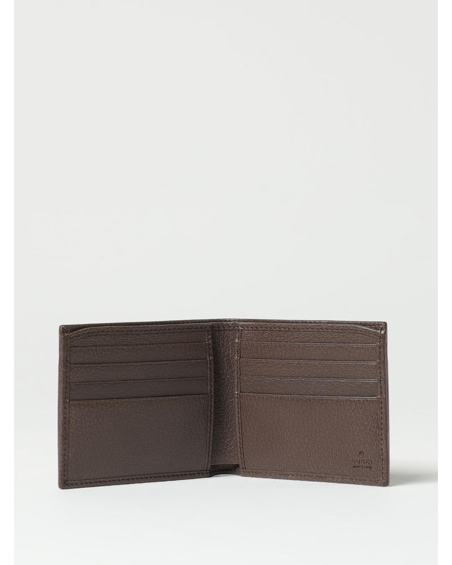 Gucci Canvas Stripe Wallet Men Beige