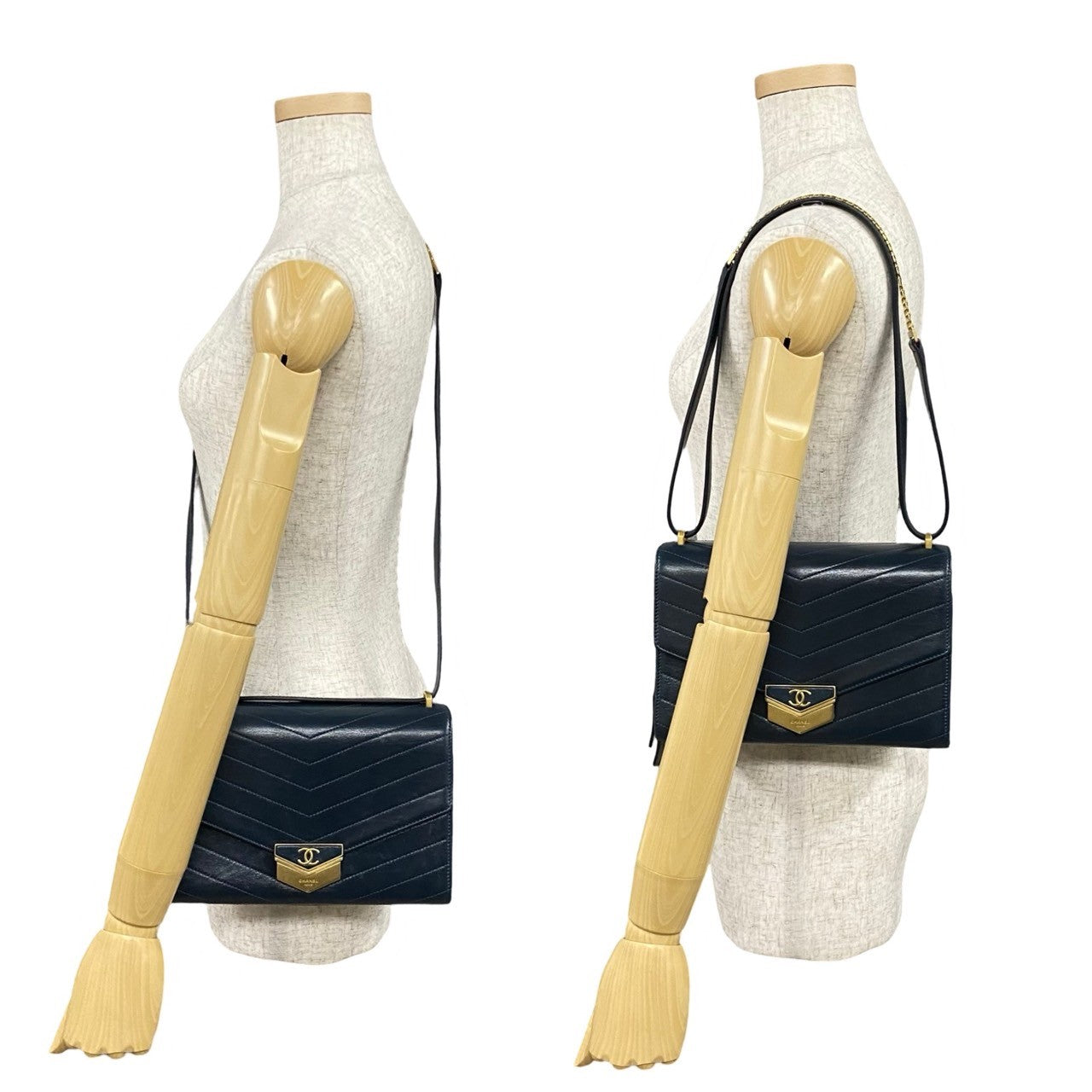 Chanel Coco Mark V Stitch Leather Shoulder Bag