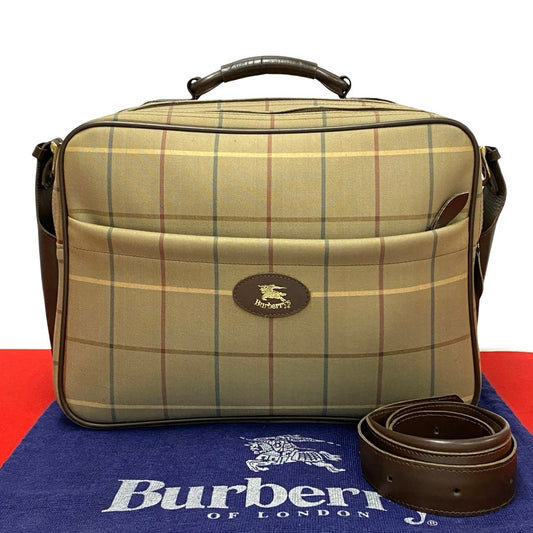 Burberrys Shadow Horse Logo 2way Boston Bag